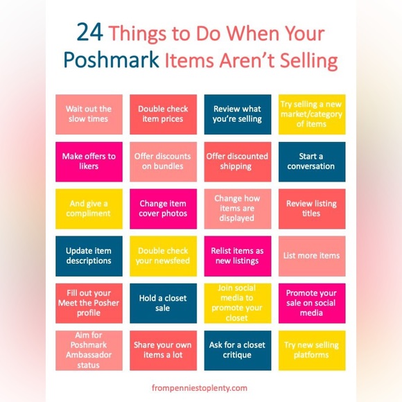 Poshmark Tips & Tricks 🩷🩵💙❤️💚💛 - Picture 1 of 1